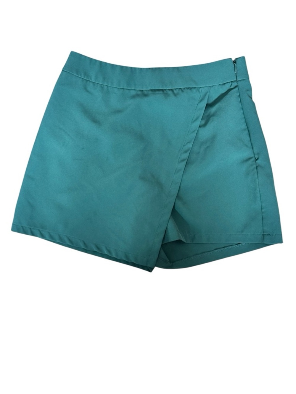 Sincerely Jules Teal Wrap Skort Size M High Waist Chic Minimalist BB29
